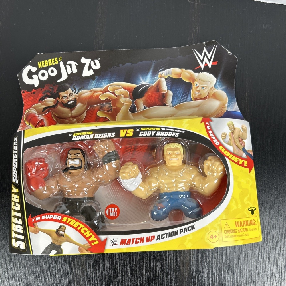 HEROES OF GOO JIT ZU SUPERSTAR ROMAN REIGNS VS SUPERSTAR CODY RHODES - Picture 4 of 7